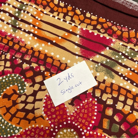 Colorful Floral Fabric, 2 yards - Picture 5 of 5